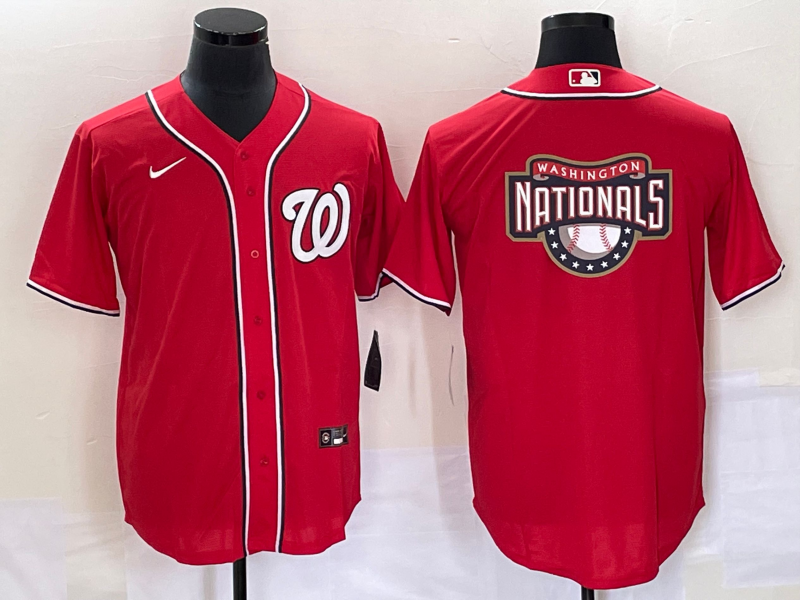 Men's Washington Nationals Red Alternate Team Jersey Men's Washington Nationals Red Alternate Team Jersey